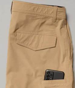 Hybrid BKE Athletic Cargo Stretch Short Weathered Teak