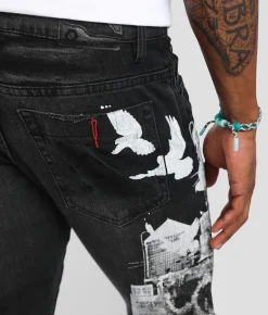 Industrial Indigo bird Skinny Stretch Jean Black Outlet