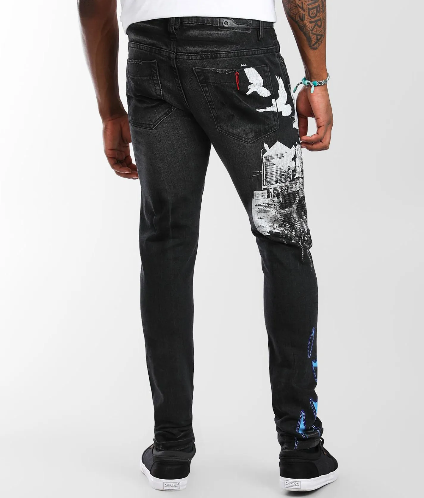 Industrial Indigo bird Skinny Stretch Jean Black Outlet