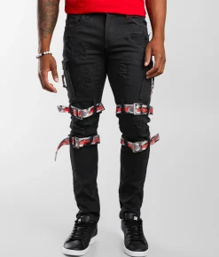 Sale Jeans|Bottoms | PREME Cargo Skinny Stretch Jean Black