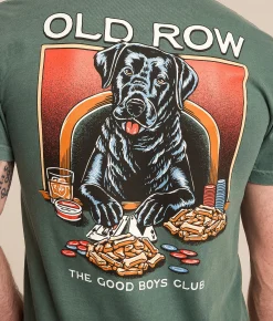 Tops | Old Row Black Jack T-Shirt Blue Spruce