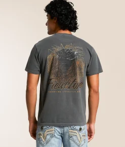Fieldstone Black Lab Blind T-Shirt Pepper Clearance
