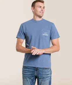 Tops|Graphic T-Shirts | Fieldstone Black Lab Retrieving T-Shirt Blue Jean