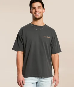 Graphic T-Shirts | CVLA Black Panther T-Shirt Black Pigment Wash