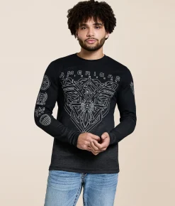 Graphic T-Shirts | American Fighter Black Rock Thermal Black Mass