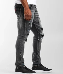 Sale Jeans|Bottoms | Industrial Indigo Skinny Stretch Jean Black
