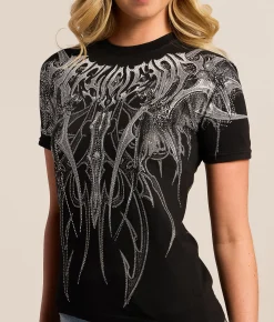 Tops | Affliction Blackwater Falls T-Shirt Black Reactive