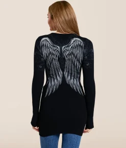 Tops | Affliction Blade Killer Tunic Sweater Black