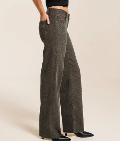 Jeans|Bottoms | HIDDEN Blake Cheetah Dad Stretch Jean Brown Cheetah
