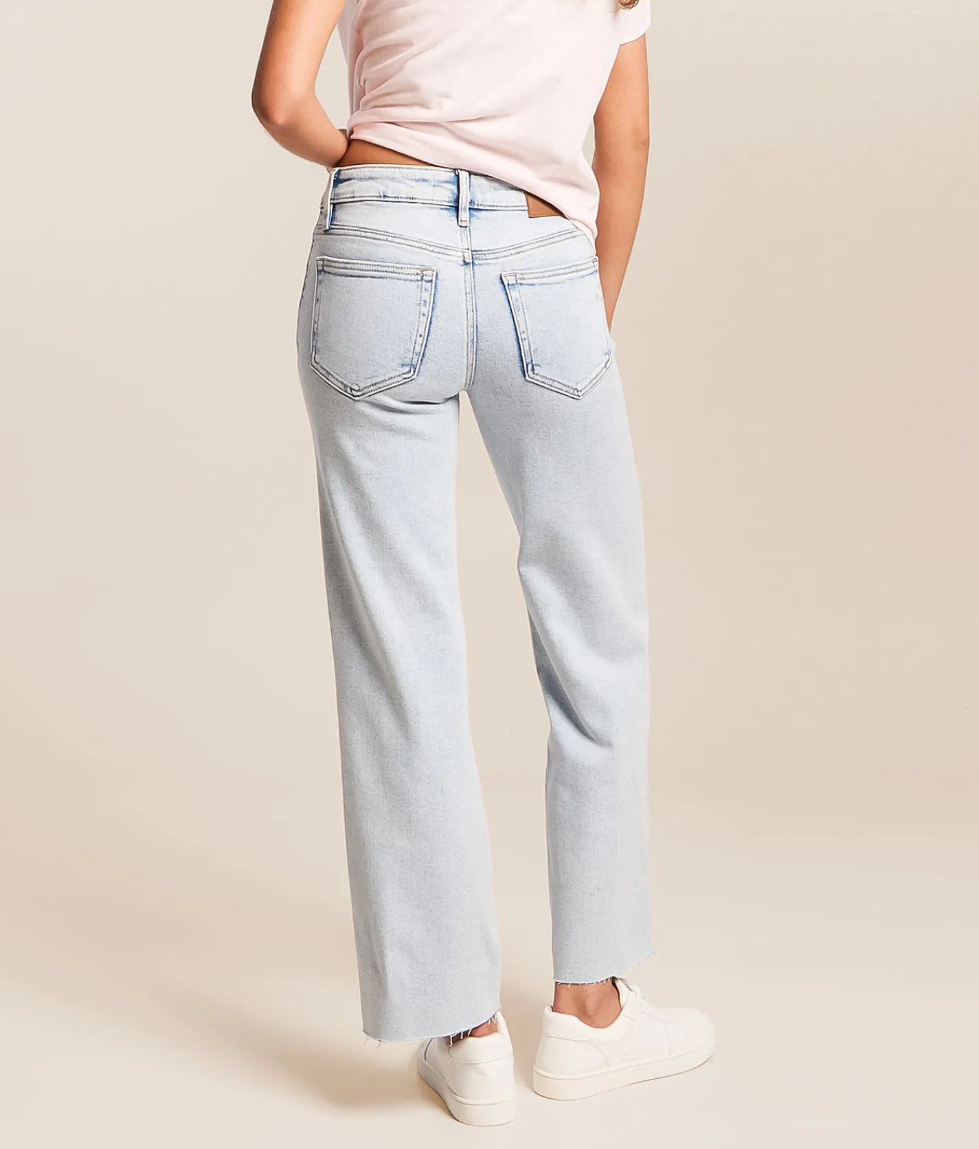 HIDDEN Blake Cropped Straight Stretch Jean Lake Tahoe Hot