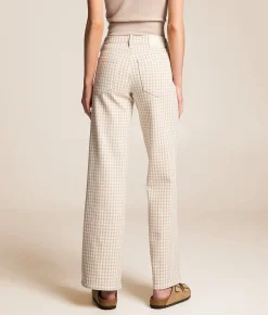 Jeans|Bottoms | HIDDEN Blake Dad Gingham Stretch Jean Big Tan Gingham
