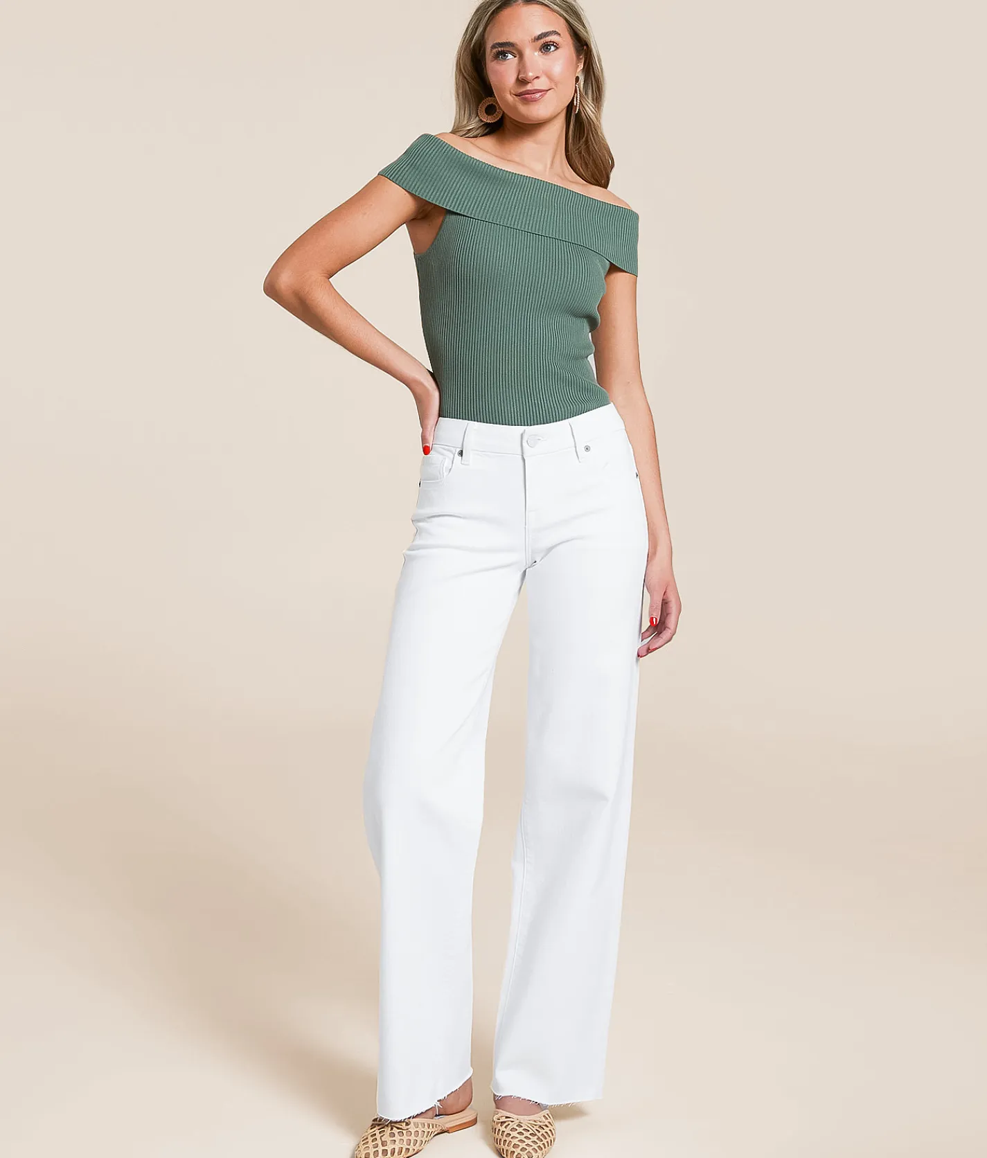 HIDDEN Blake Dad Stretch Jean White Online