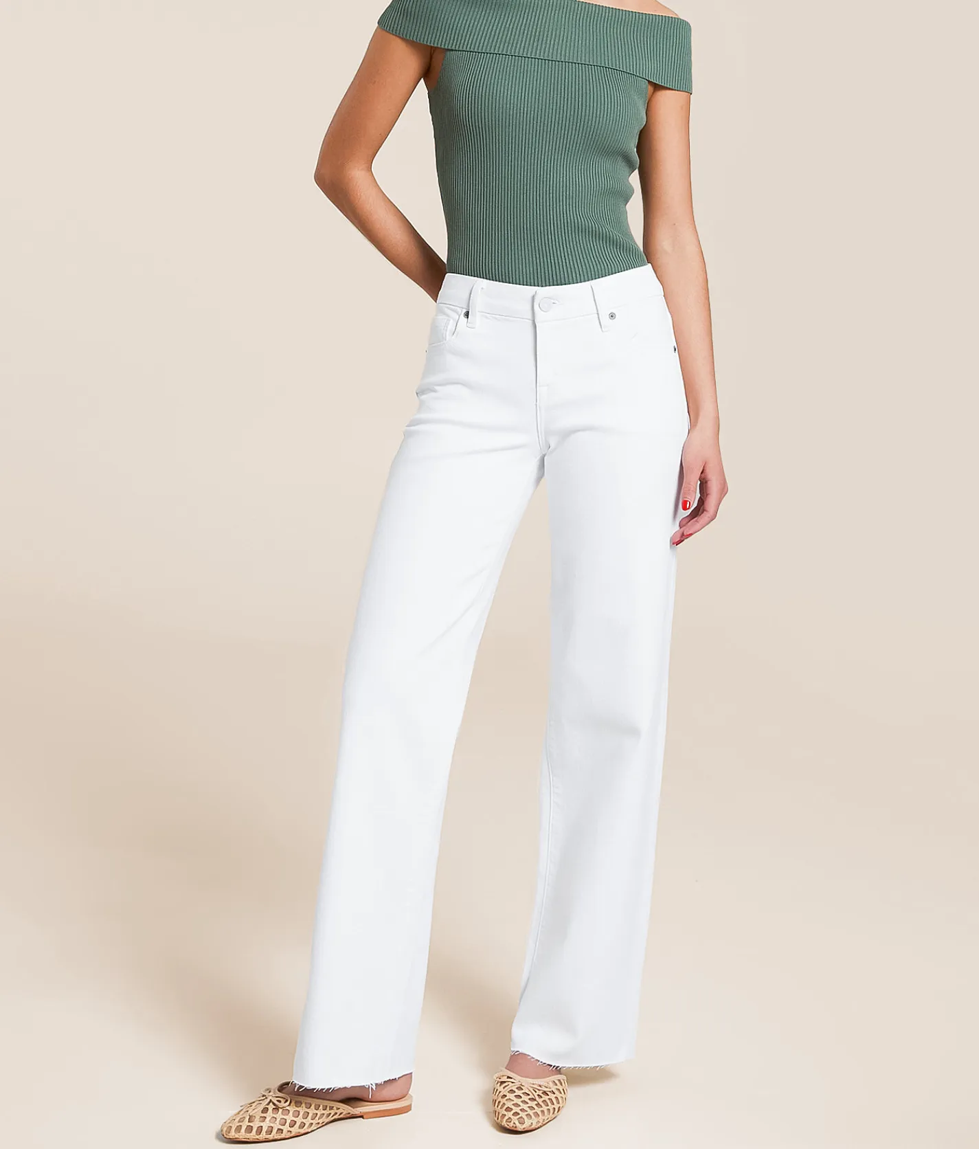 HIDDEN Blake Dad Stretch Jean White Online