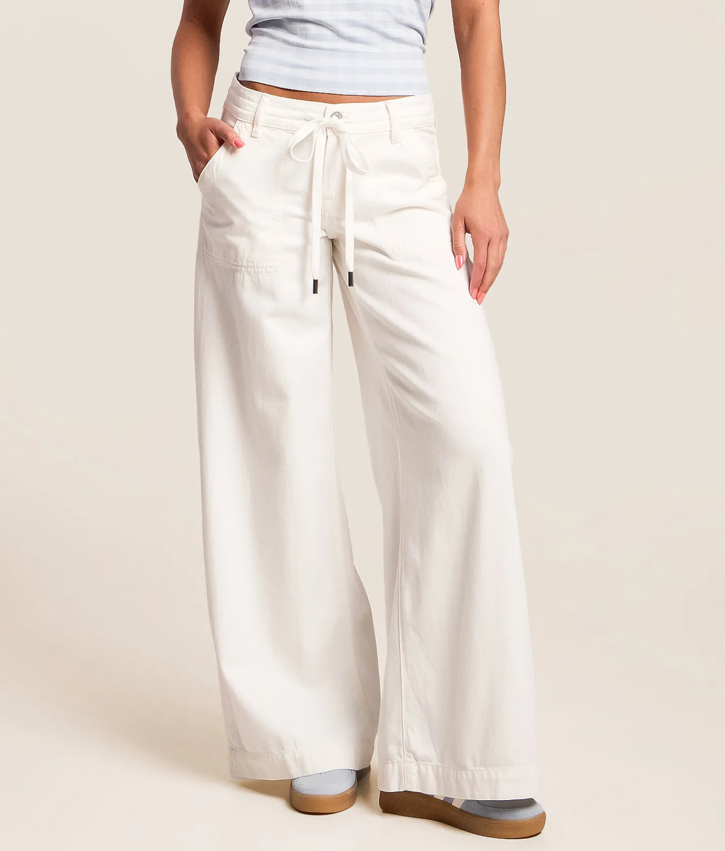 HIDDEN Blake Ultra Wide Leg Jean Pearl Online