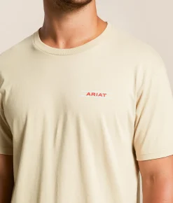 Tops|Graphic T-Shirts | Ariat Blanket Allover Weaved T-Shirt Pure Cashmere