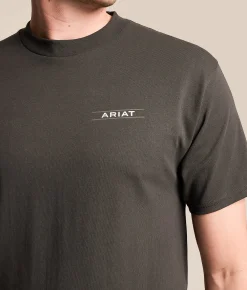 Tops|Graphic T-Shirts | Ariat Blanket Allover Weave T-Shirt Vintage Black
