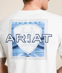 Graphic T-Shirts | Ariat Blanket Square T-Shirt Antique White