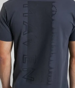 Maven Co-op Blasted Block T-Shirt Dark Shadow New
