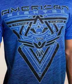 Tops | American Fighter Bleakwood T-Shirt Ink Blue Tetris
