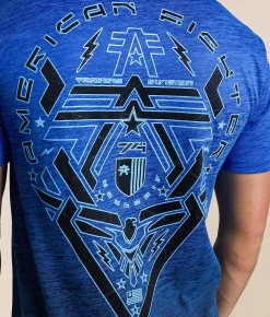 Tops | American Fighter Bleakwood T-Shirt Ink Blue Tetris