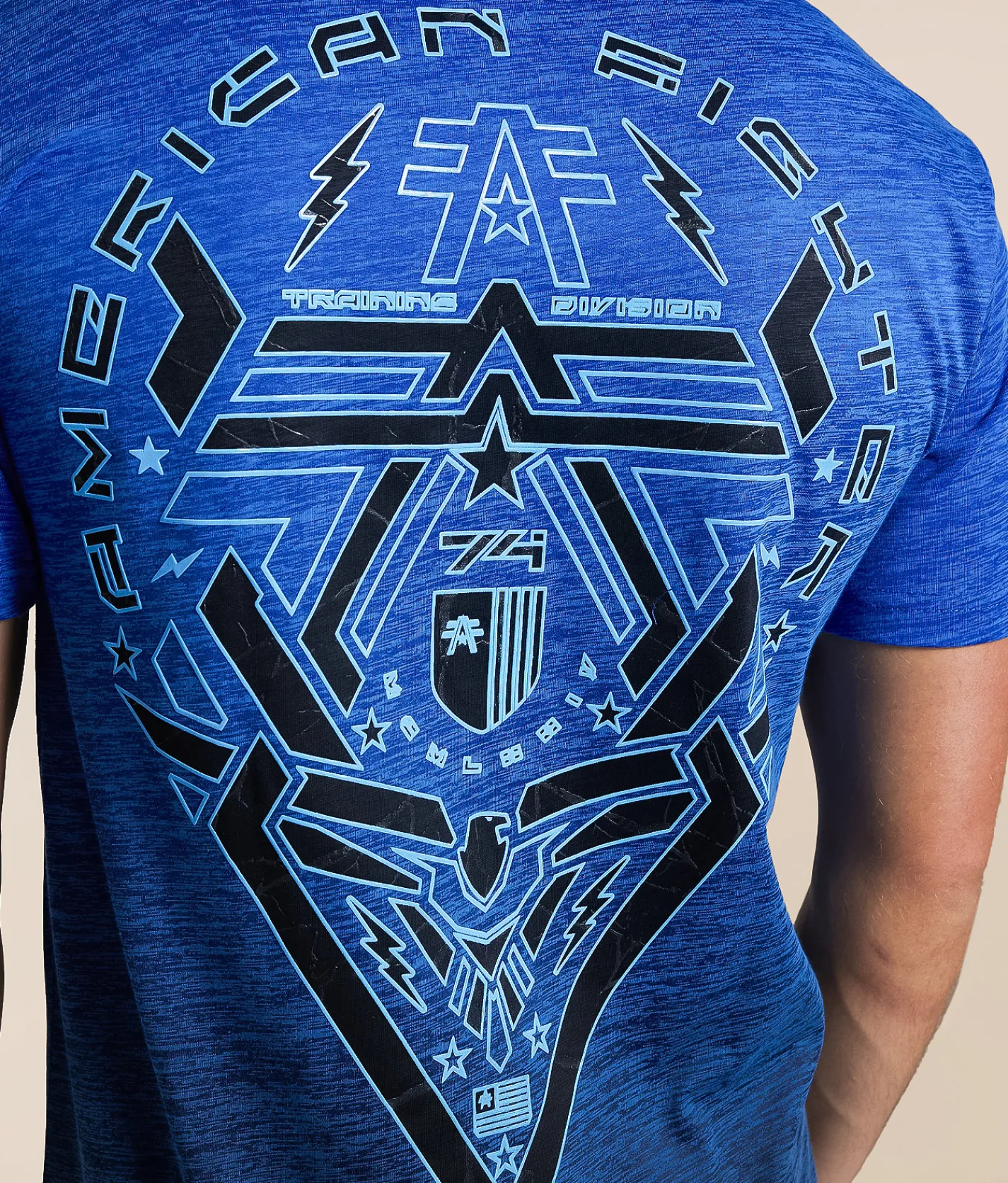 Tops | American Fighter Bleakwood T-Shirt Ink Blue Tetris