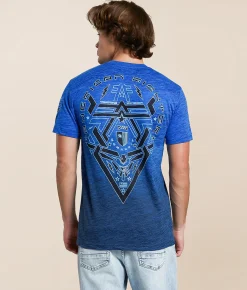 American Fighter Bleakwood T-Shirt Ink Blue Tetris Best