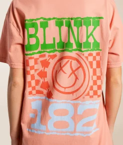 Tops | Bravado blink-182 Oversized Band T-Shirt Coral