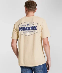 Tops|Graphic T-Shirts | Maven Co-op Blooming Badge T-Shirt Sand