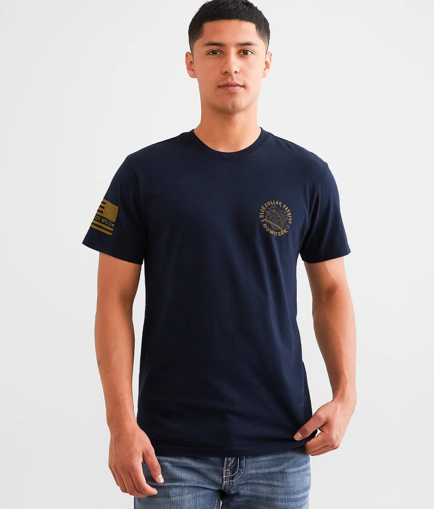 Graphic T-Shirts | Howitzer Blue Collar Another Cloth T-Shirt Navy