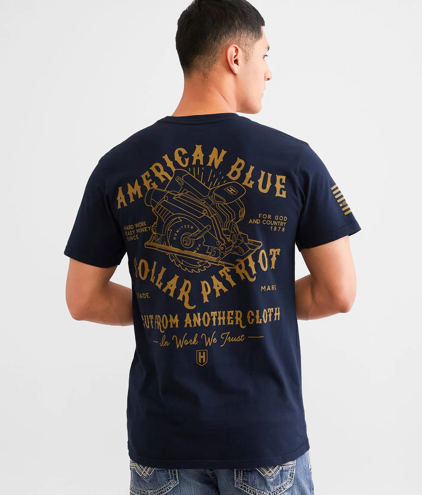 Graphic T-Shirts | Howitzer Blue Collar Another Cloth T-Shirt Navy
