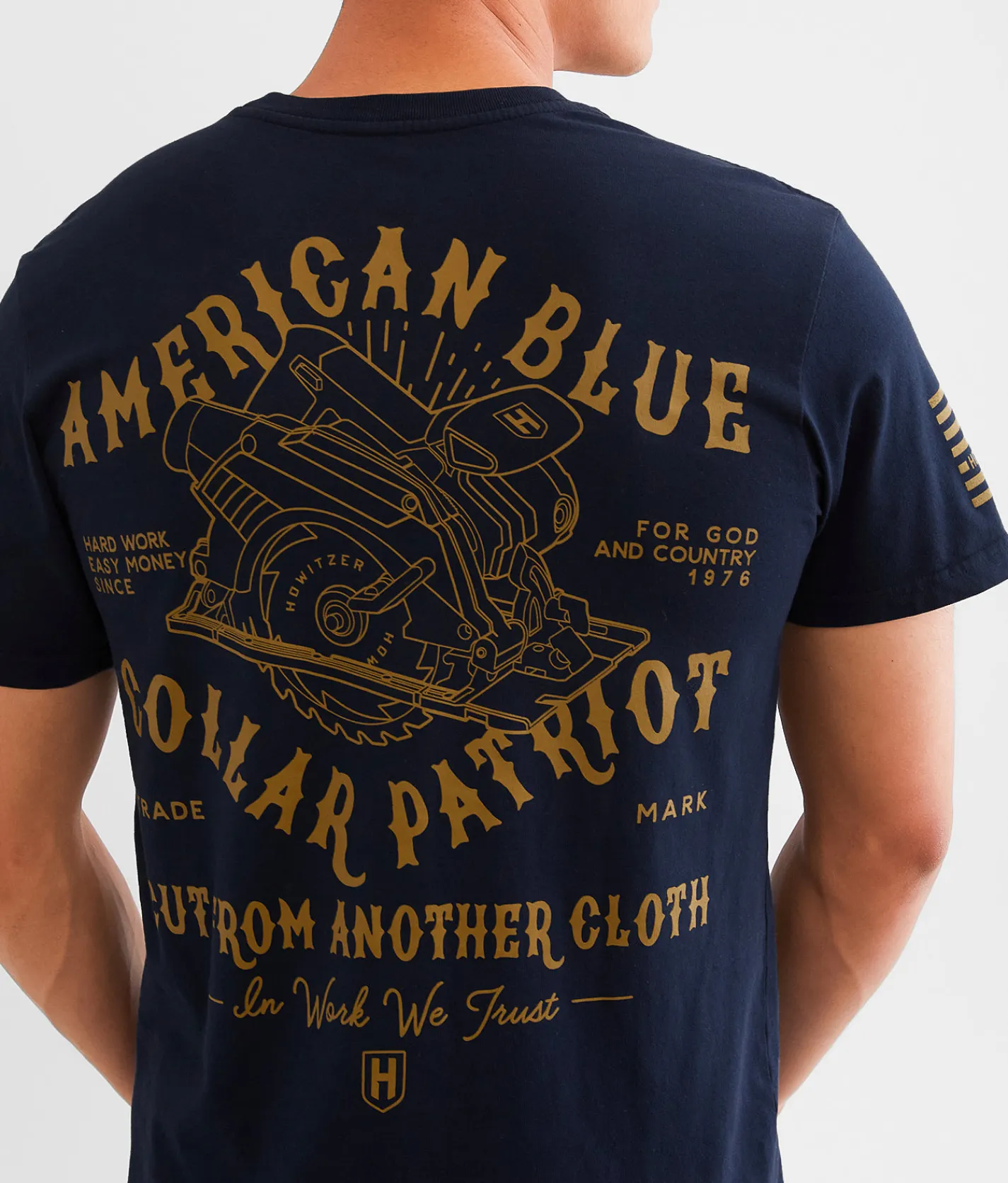 Graphic T-Shirts | Howitzer Blue Collar Another Cloth T-Shirt Navy