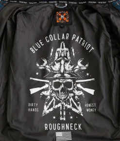 Coats & Jackets | Howitzer Collar Brave Land Hooded Flannel Shacket Blue