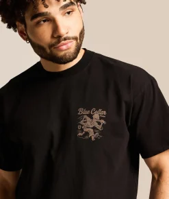 Howitzer Blue Collar Built For Speed T-Shirt Black New