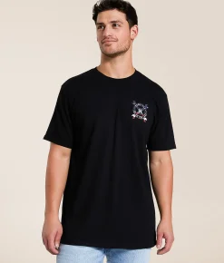 Tops|Graphic T-Shirts | Howitzer Blue Collar Cross Wrench T-Shirt Black