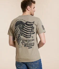 Howitzer Blue Collar Death Grip T-Shirt Chinchilla Best
