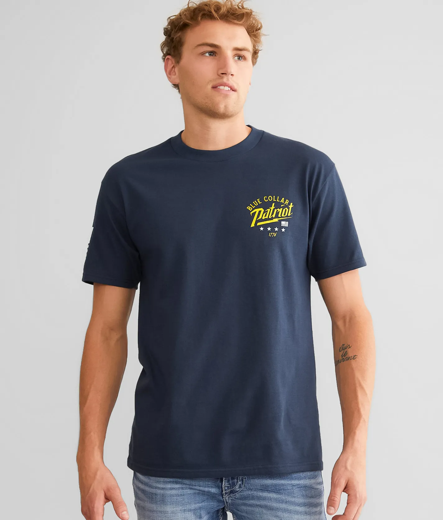 Howitzer Blue Collar Eagle T-Shirt Navy Discount
