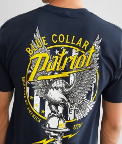 Howitzer Blue Collar Eagle T-Shirt Navy Discount
