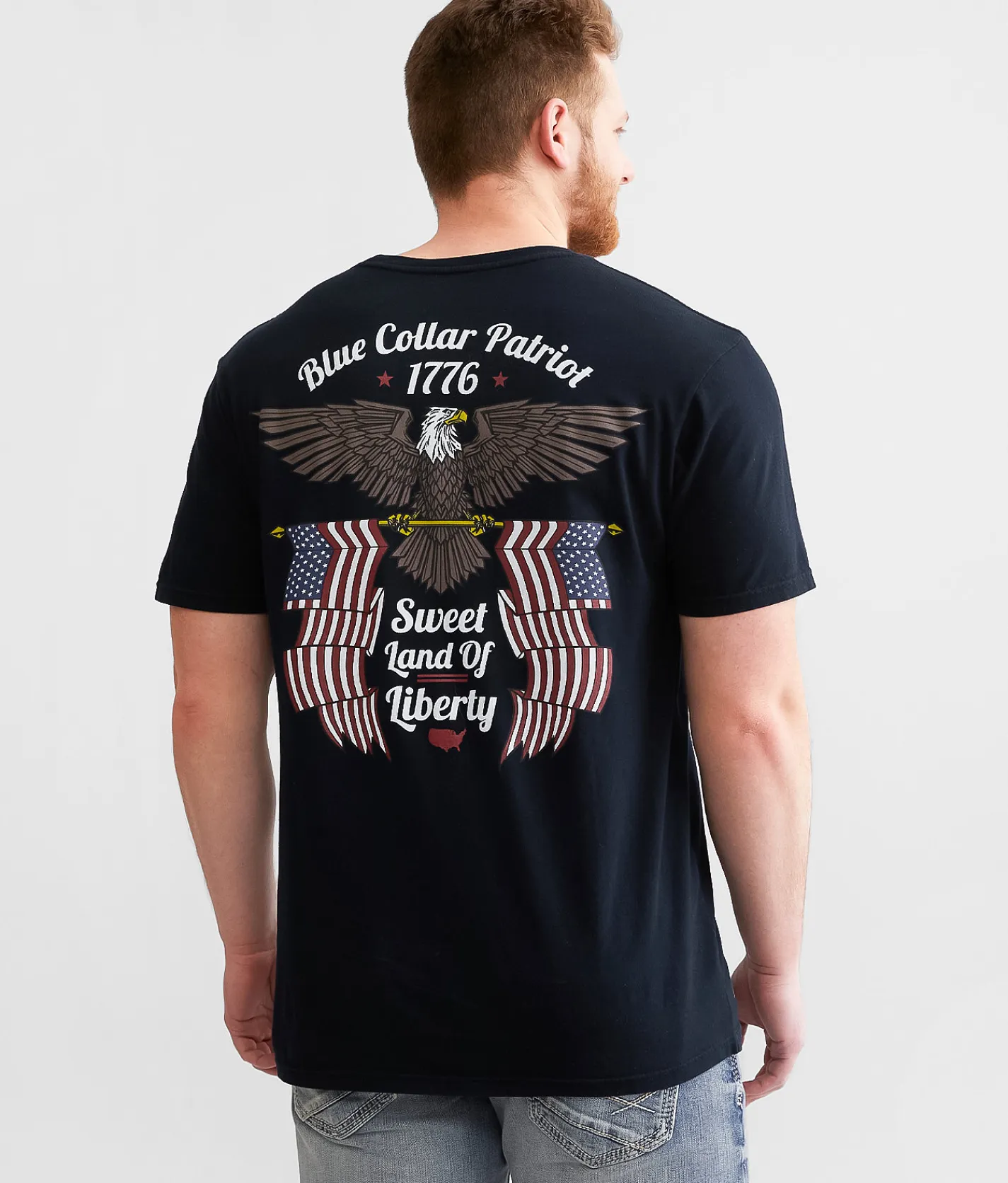 Howitzer Blue Collar Eagle T-Shirt Obsidian Hot