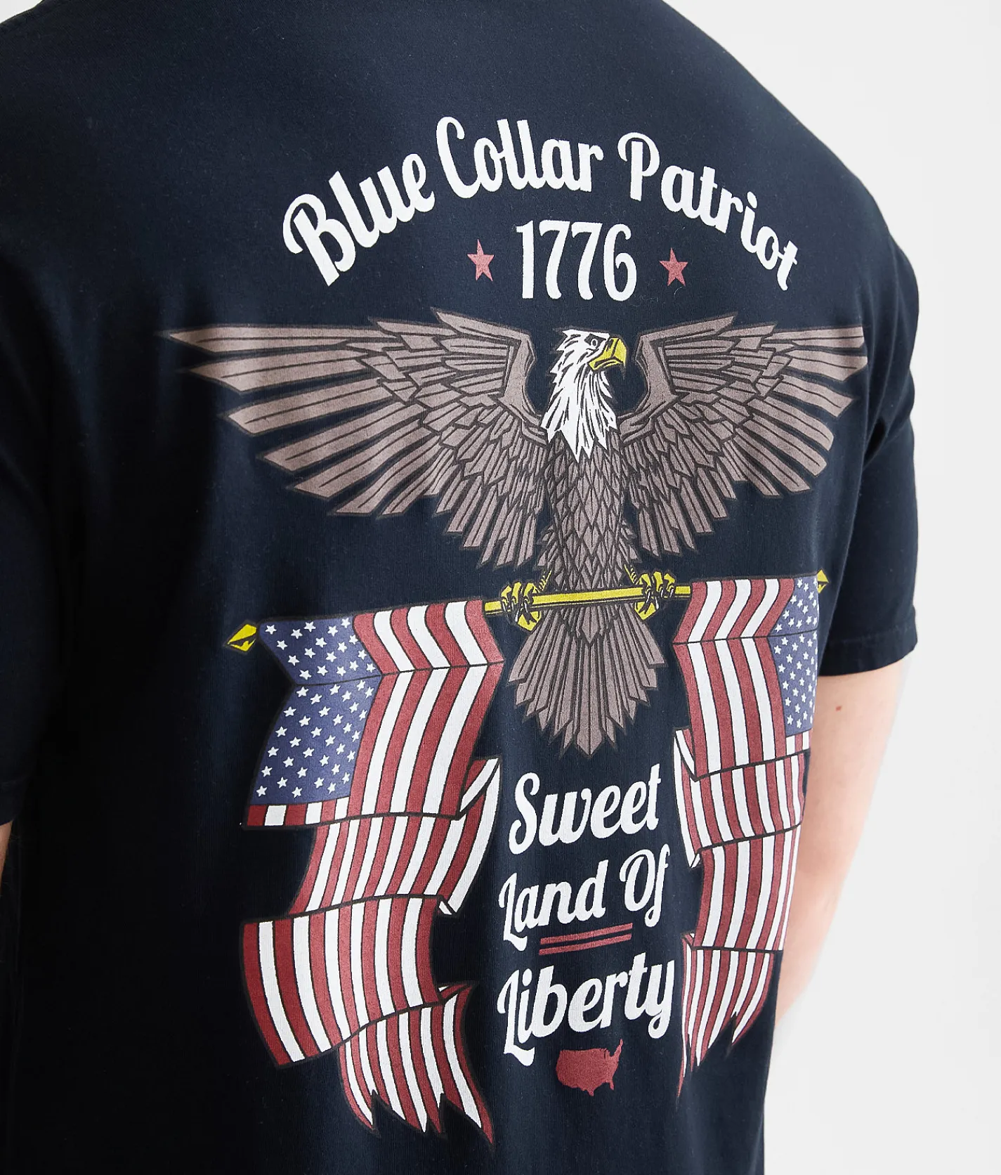 Howitzer Blue Collar Eagle T-Shirt Obsidian Hot