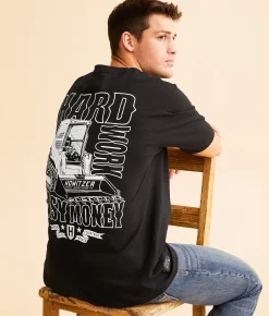 Howitzer Blue Collar Earth Mover T-Shirt Black Best