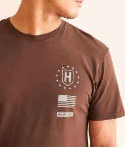 Howitzer Blue Collar Flame T-Shirt Puce Hot