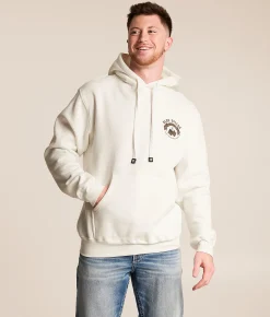 Howitzer Blue Collar Full Metal Hooded Sweatshirt Antique White Best