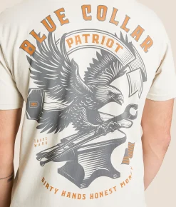Howitzer Blue Collar Full Metal T-Shirt Lunar Rock Sale
