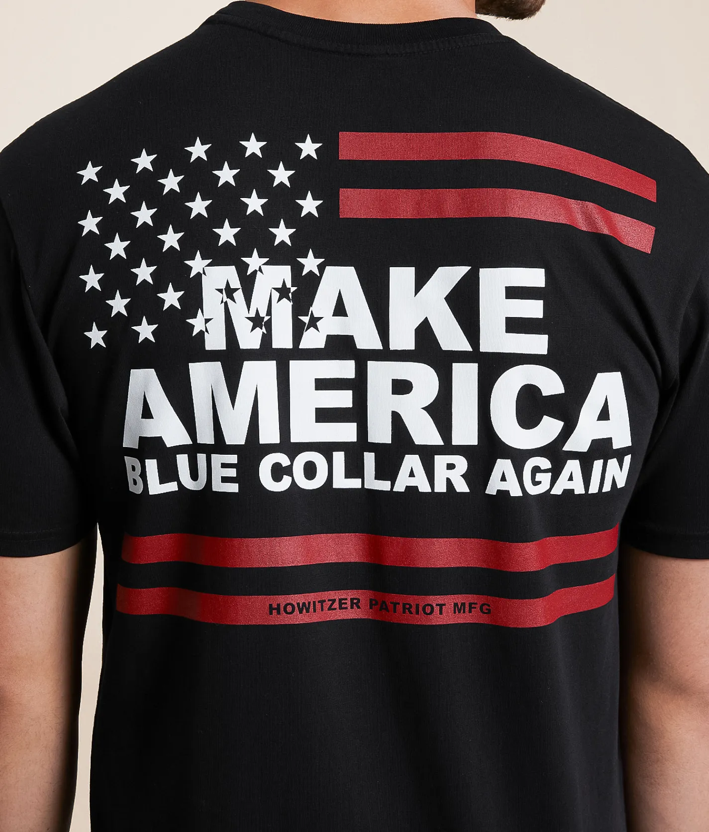 Graphic T-Shirts | Howitzer Blue Collar Great Again T-Shirt Black