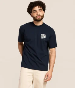 Tops | Howitzer Blue Collar Hard Dollars Heavyweight T-Shirt Navy