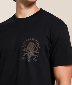 Howitzer Blue Collar Hard Work T-Shirt Moonmist Hot