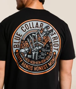 Howitzer Blue Collar Honest T-Shirt Black Discount