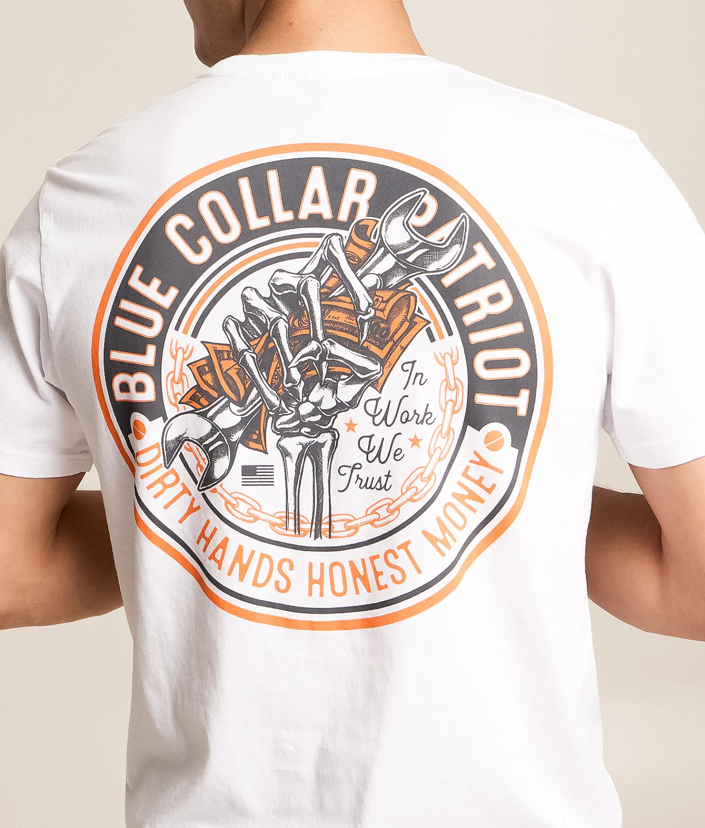 Howitzer Blue Collar Honest T-Shirt White Online