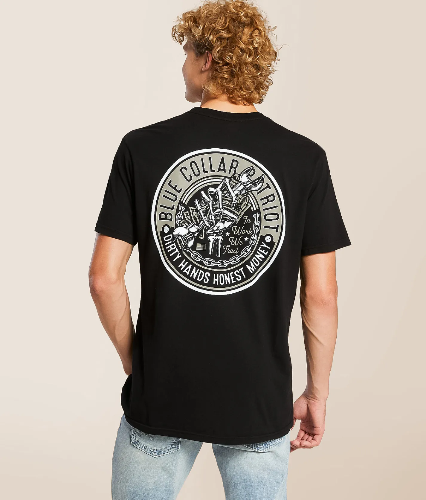 Howitzer Blue Collar Honest T-Shirt Black Clearance