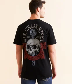 Howitzer Blue Collar Laziness Kills T-Shirt Black
